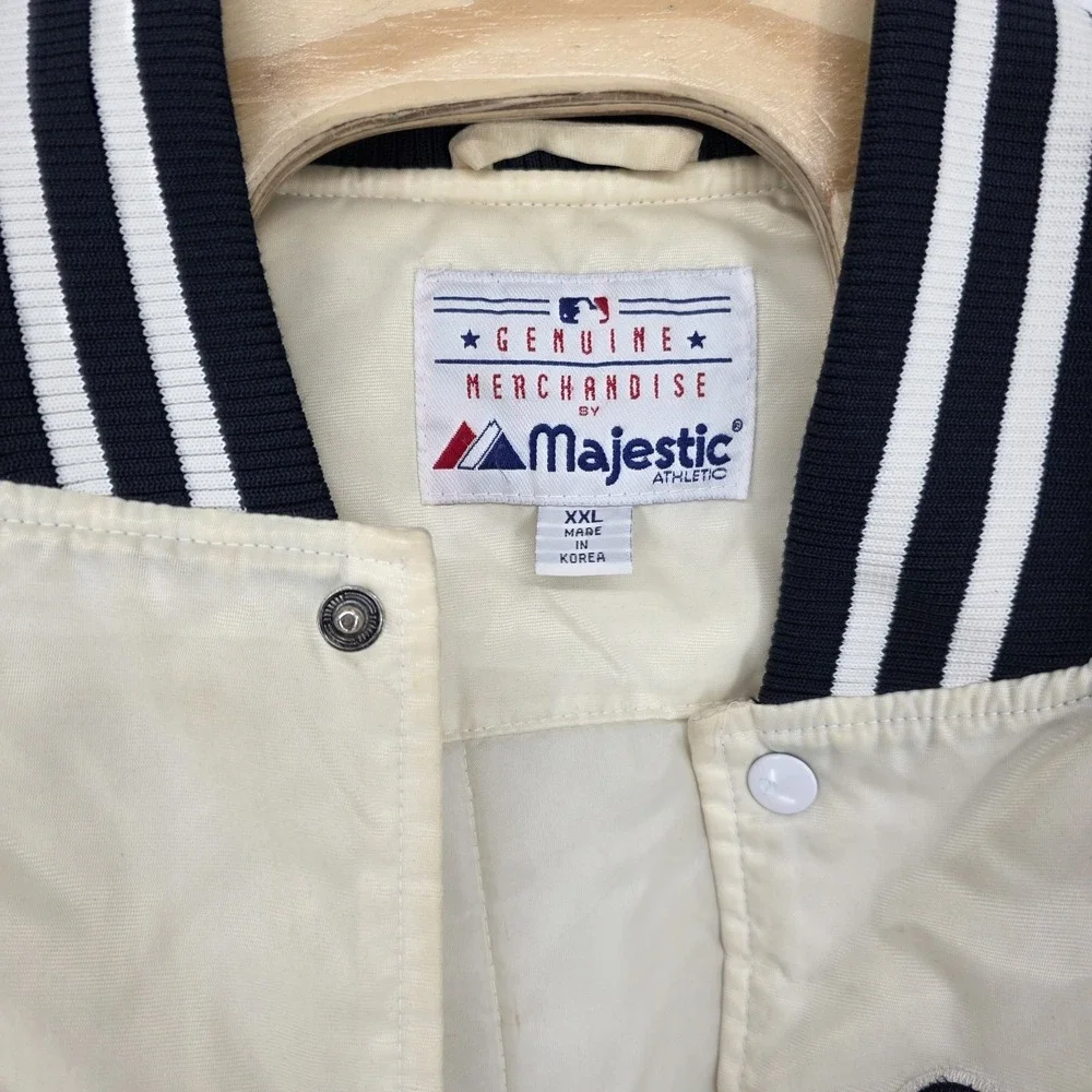 Vintage New York Yankees Jacket Men XXL‎ Majestic Genuine MLB Varsity Bomber